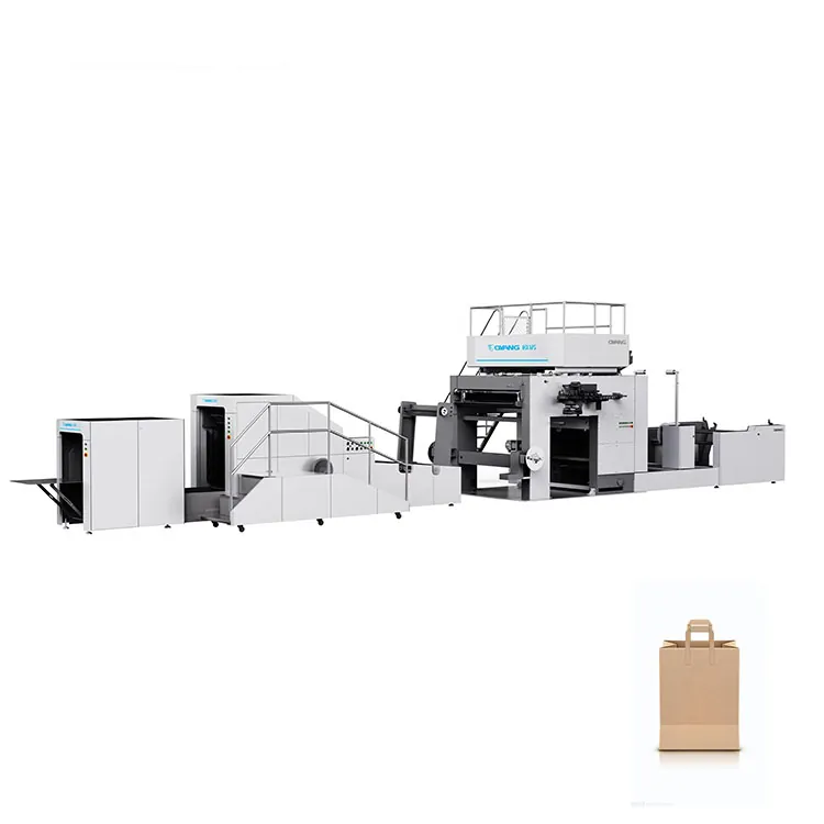 AS Series Square Bottom Paper Bag Machine With Flat Handle